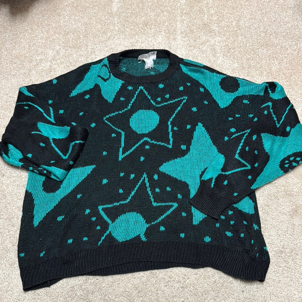 Vintage star Patterned Sweater